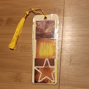 Stay Gold Bookmark with Tassel